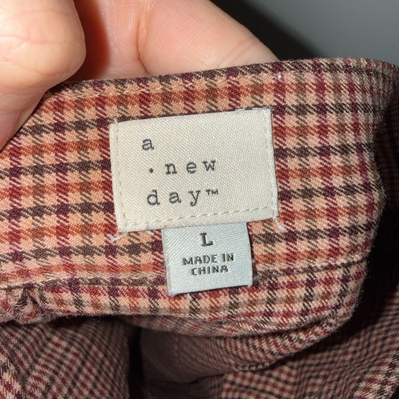 a new day Brown Checkered Mini Skirt - Picture 5 of 7